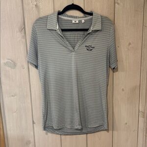 FootJoy Gray Striped Polo Shirt